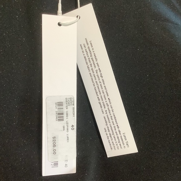 NWT GANNI Animal Leopard Print Metallic V-Neck Cardigan Sweater Size 40 EU/8 US - Picture 7 of 16